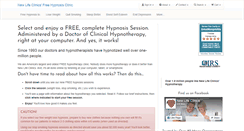 Desktop Screenshot of freehypnosisclinic.com